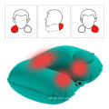 U-Shaped Self Pump up Portable Neck Travel Pillow,   Inflatable for Airplane Travel neck pillow/